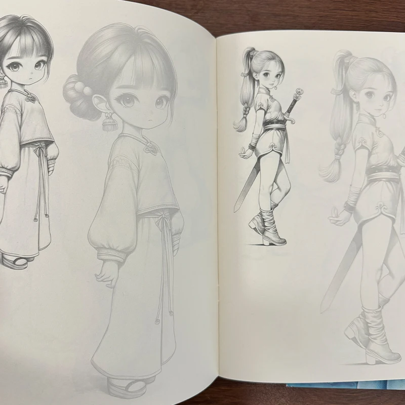 Pack cuadernos dibujo anime manga principiantes + libro colorear