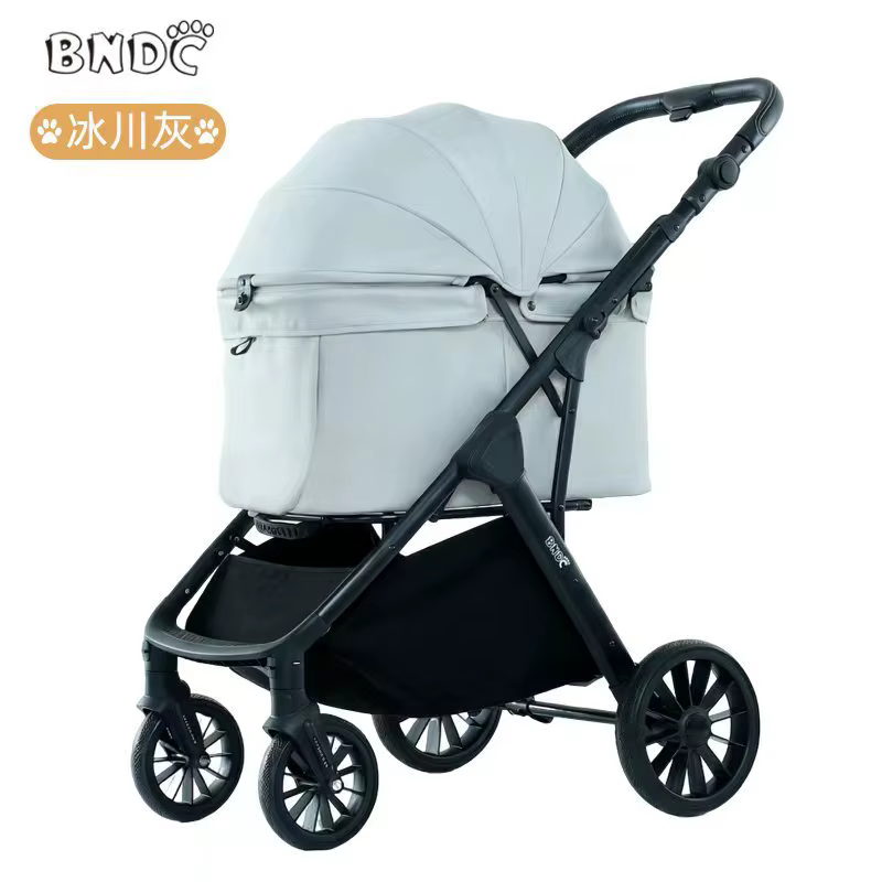 Carrito de paseo plegable para perros y gatos pequeños y medianos – Ruedas silenciosas - imagen 3