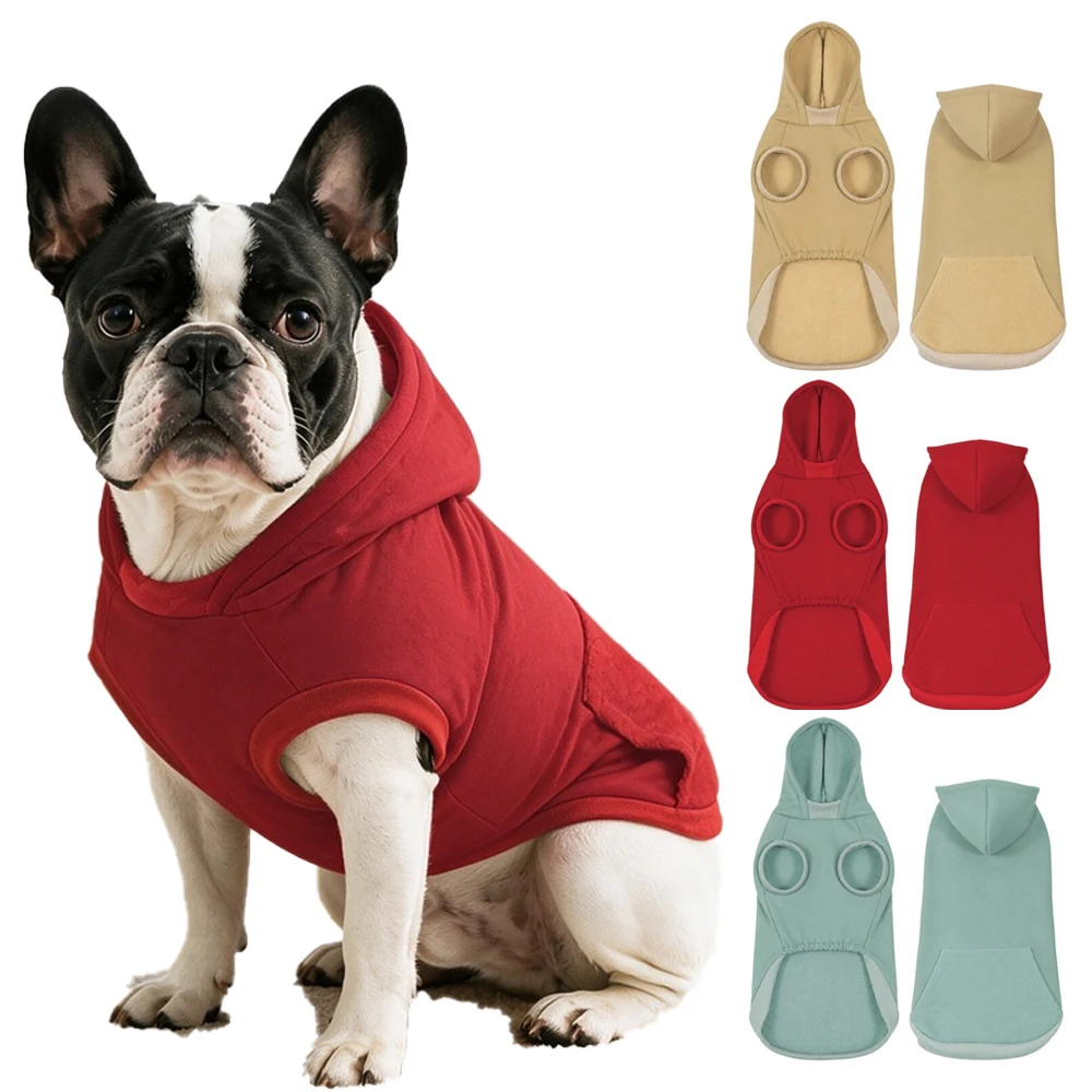 Sudadera con capucha para perro, abrigo cálido y cortavientos - imagen 4