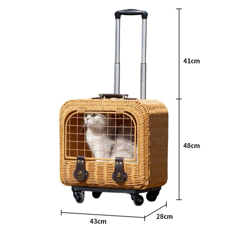 Transportín portátil para gatos - vista frontal