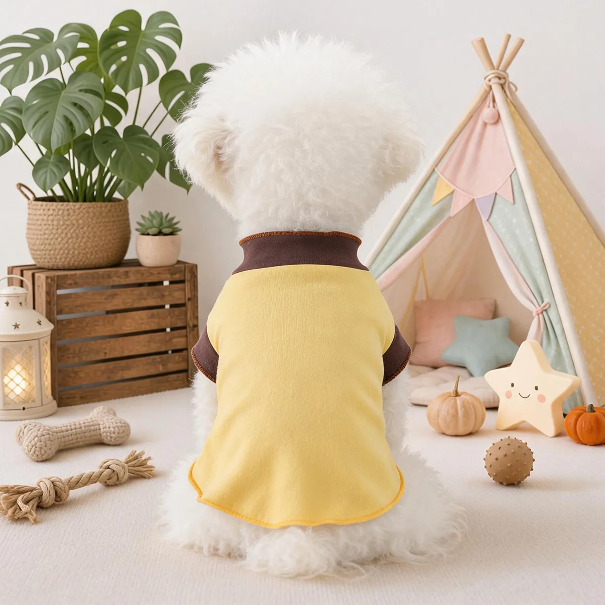 Guía de tallas para camiseta de perro pequeño