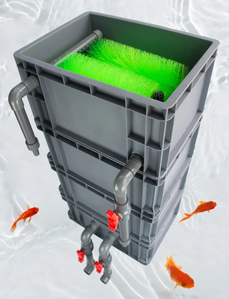 Caja de filtro para acuario vista frontal