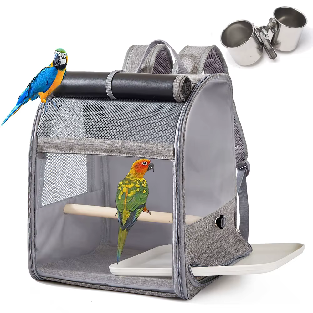 Mochila de transporte transpirable y portátil para aves pequeñas - imagen 2