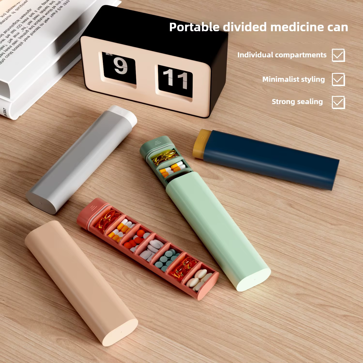Organizador Semanal de Pastillas para Gatos y Perros – Estuche Portátil - imagen 4