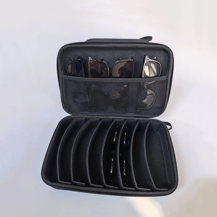 Estuche organizador para gafas con compartimentos y cierre seguro - imagen 5