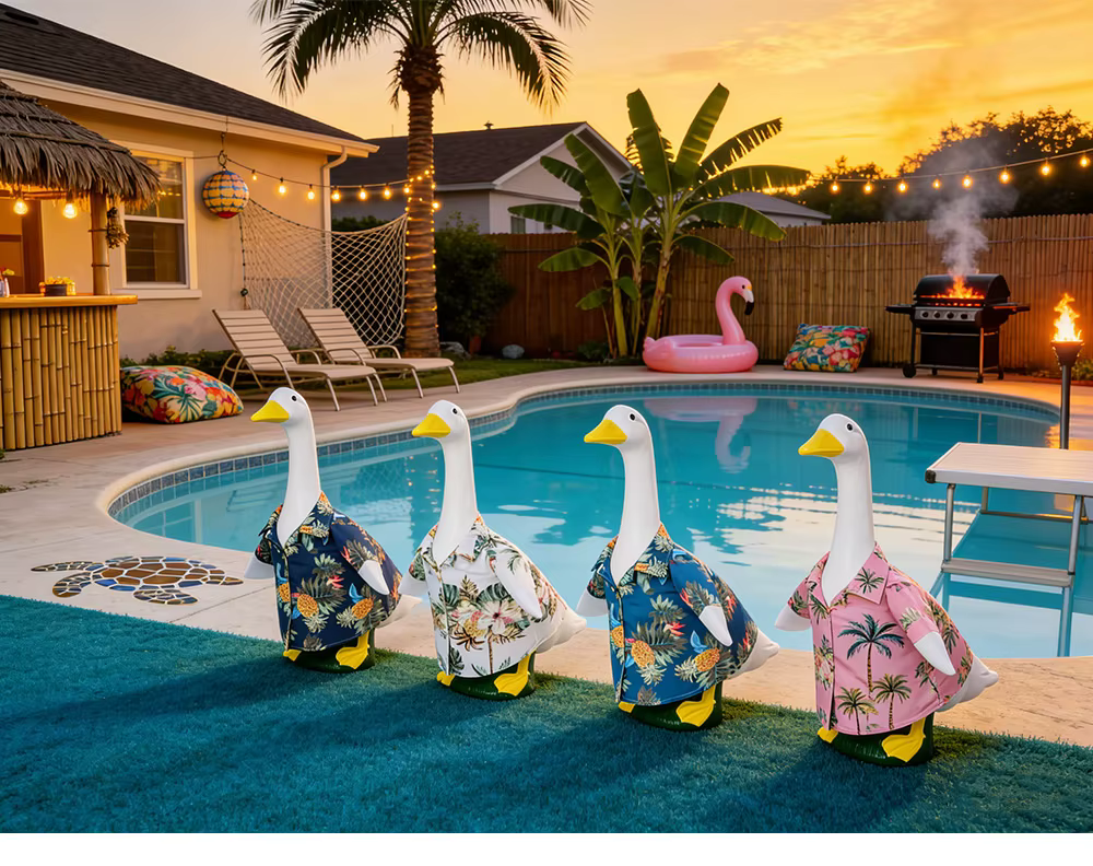 Decoración con gansos para el hogar