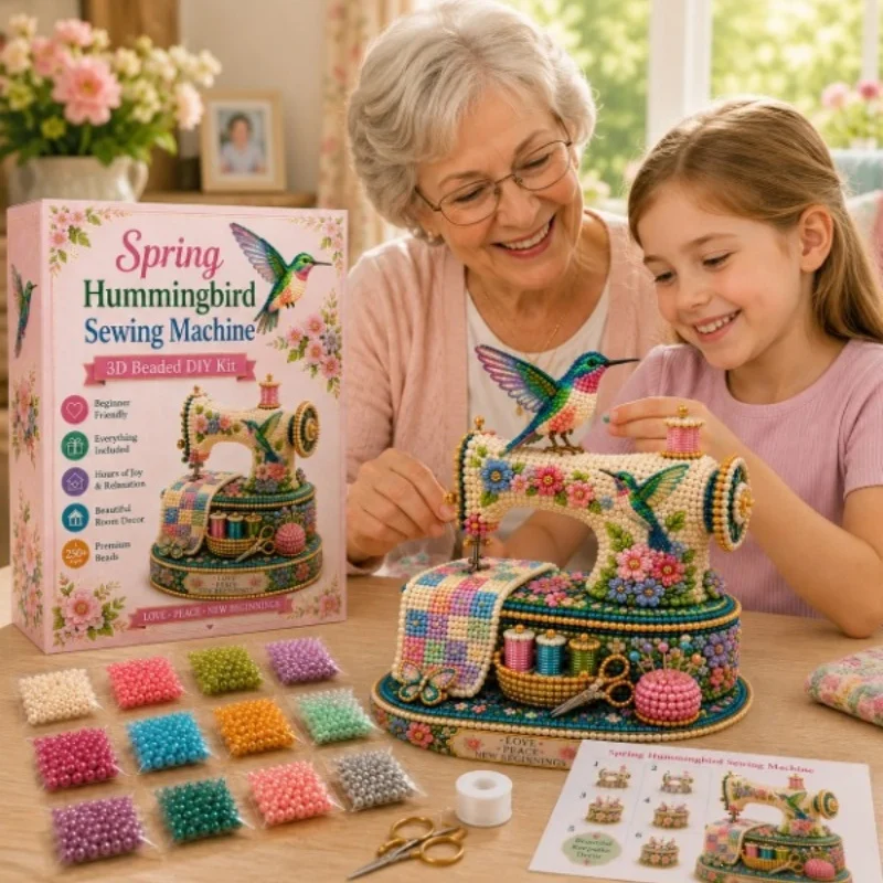 Kit Cuentas 3D Máquina de Coser para Manualidades Principiantes - imagen 4