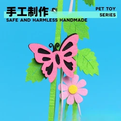 Juguete interactivo para gatos con varitas y campanas sonoras