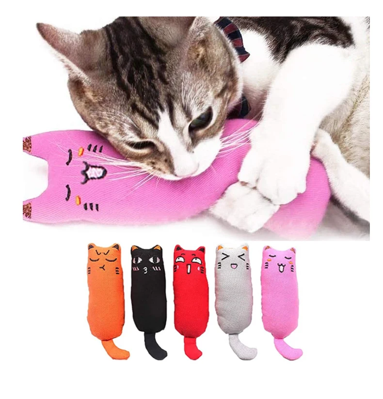 Juguete crujiente de peluche con catnip para gatos
