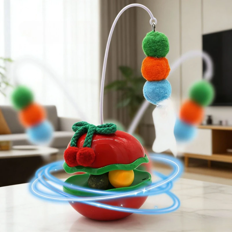 Juguete interactivo con plumas para gatos y perros – Limpieza dental - imagen 2