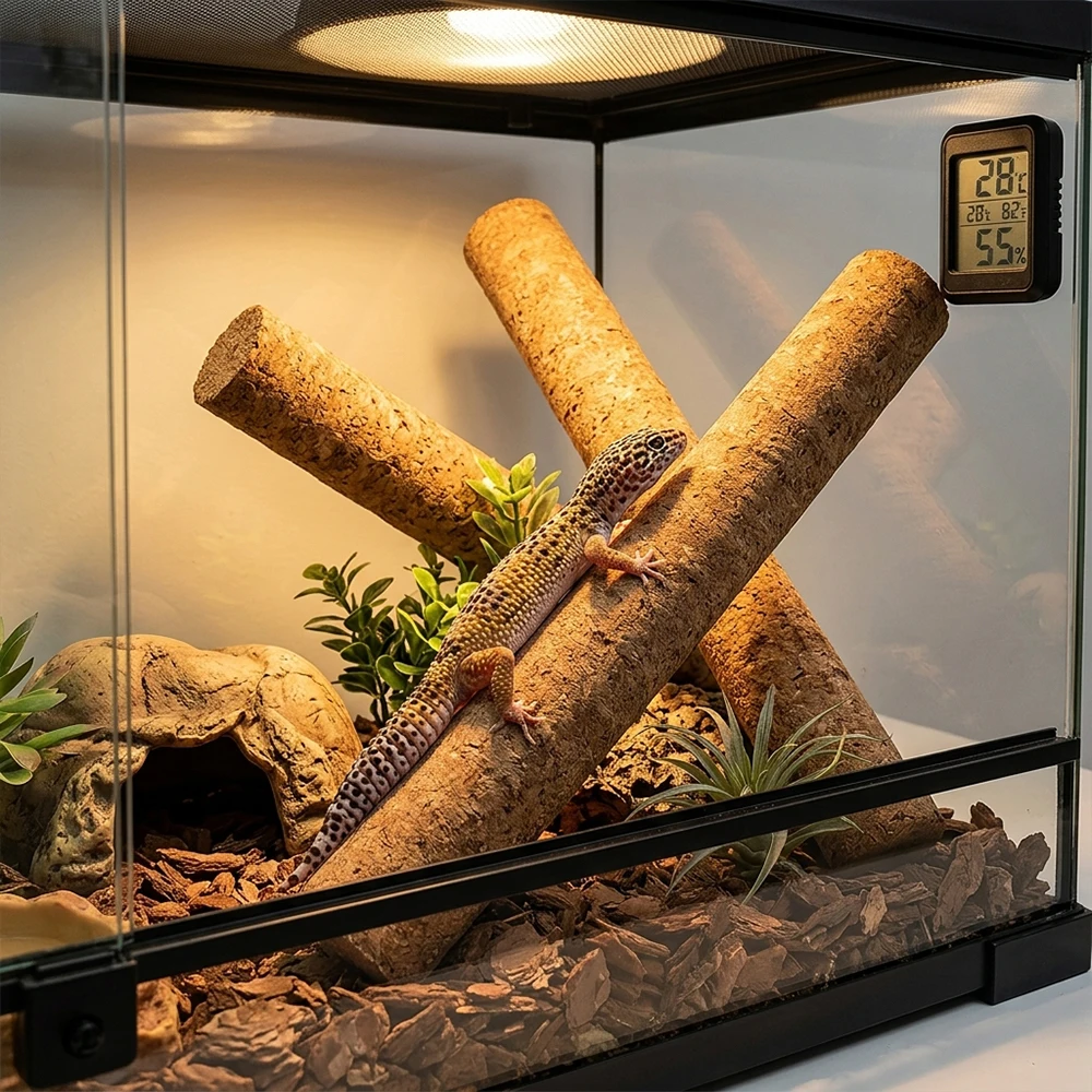 Tronco de corcho DIY para terrario de geckos y reptiles - imagen 4