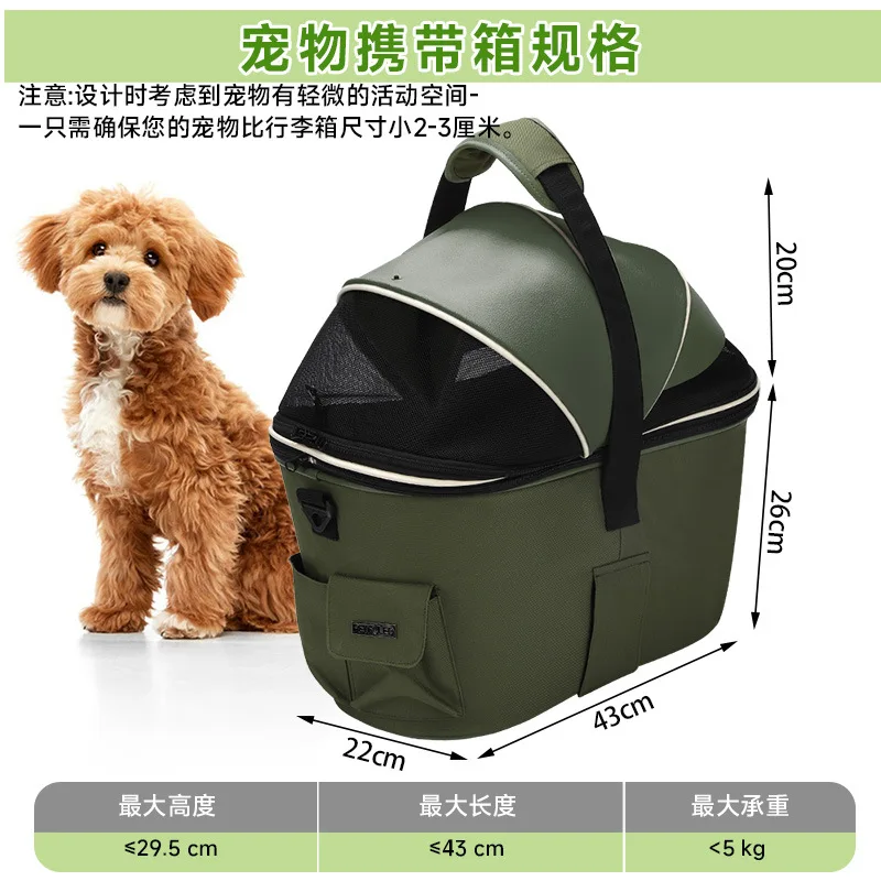 Bolsa transporte bici transpirable y segura para gatos y perros