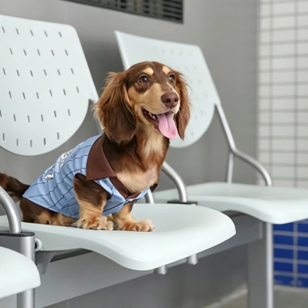 Chaleco sin mangas para perro salchicha