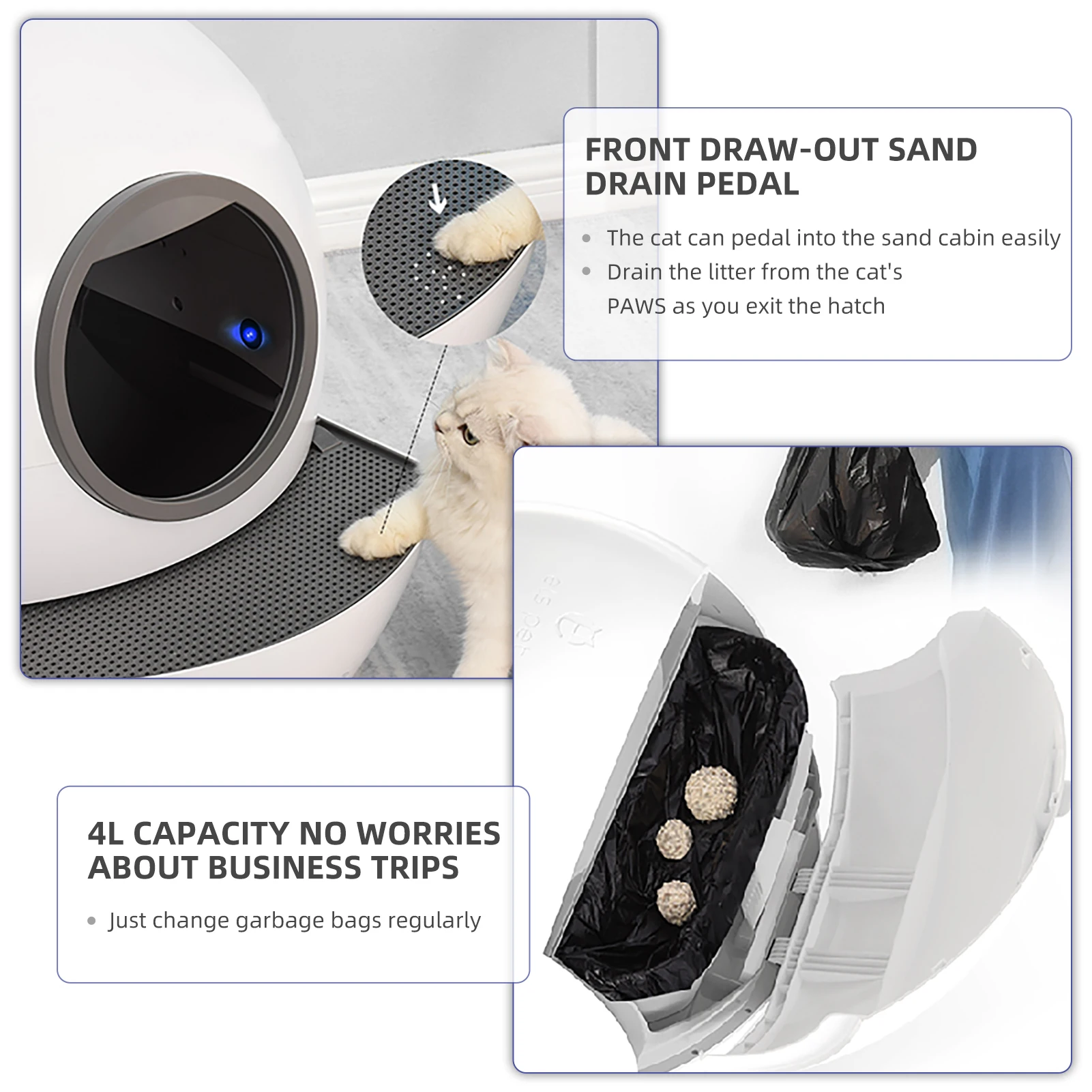 Asas laterales para transportarla fácilmente
