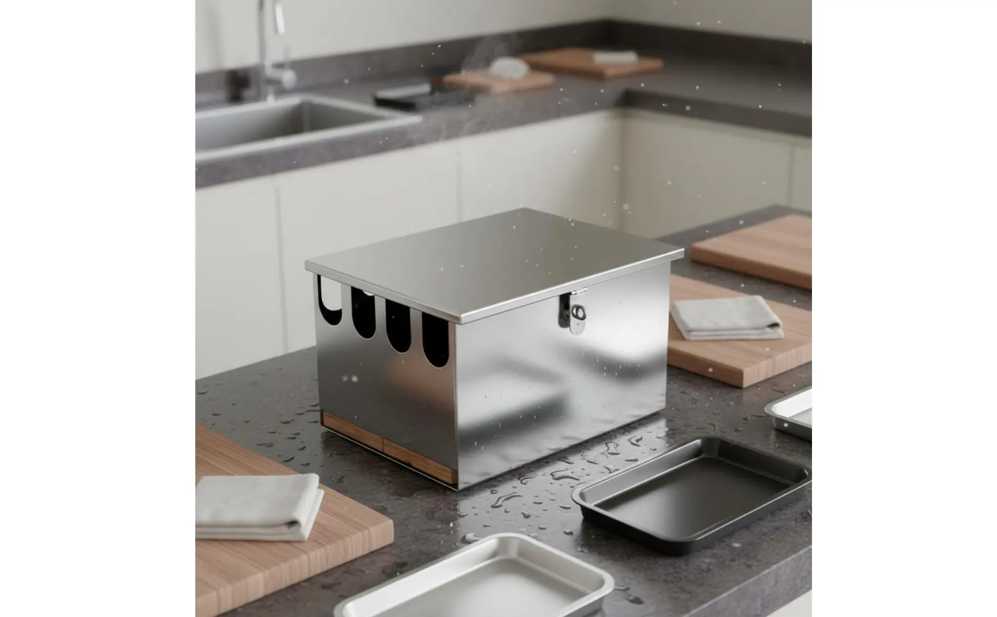 Caja metálica que facilita la limpieza y el mantenimiento