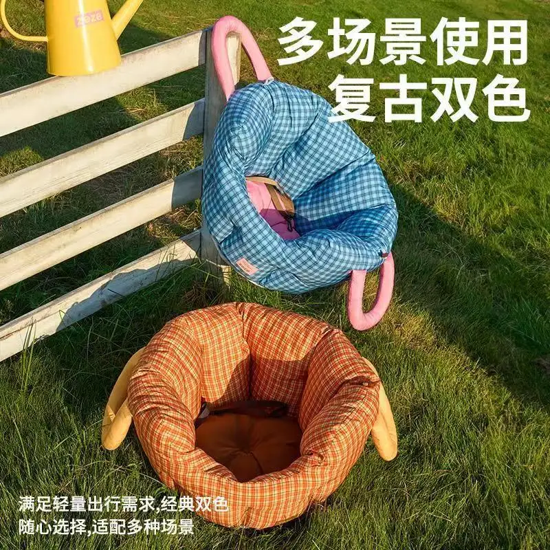 Cama de coche portátil para perros y gatos: colchoneta seguridad - imagen 2