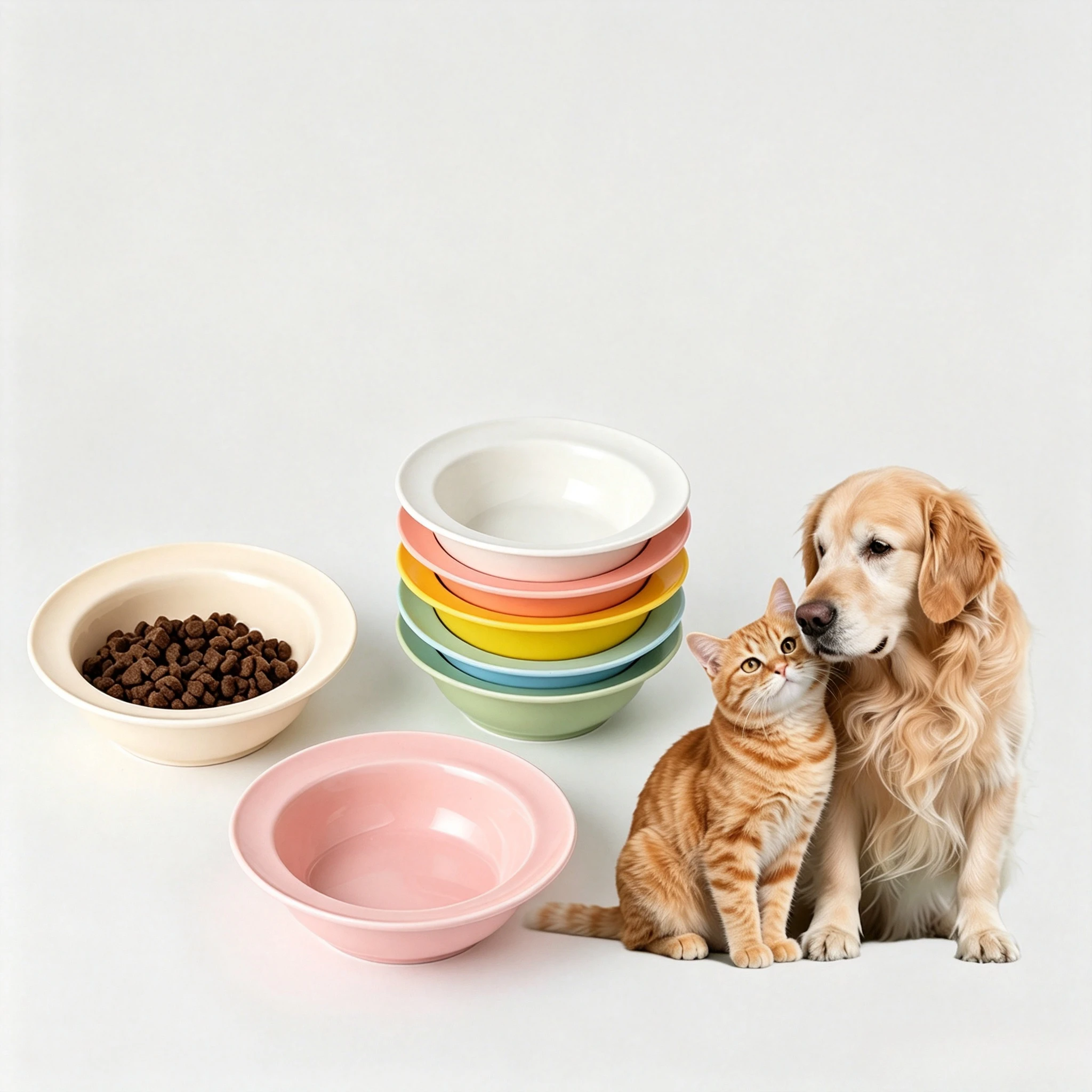 Tazón cerámico anti-barba para gatos y perros pequeños - imagen 3