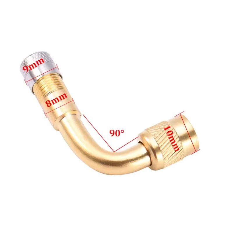 Adaptador de válvula curva 90-135º, extensión para neumáticos - imagen 3
