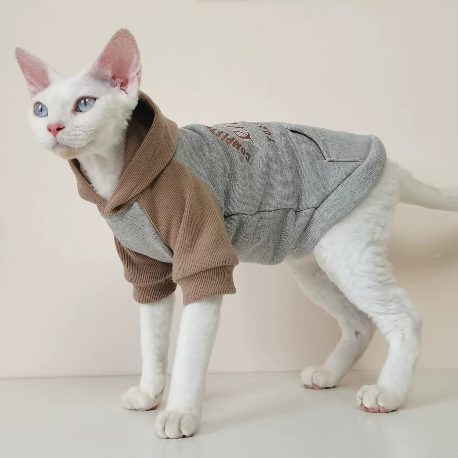 Diseño de tela de gato de moda