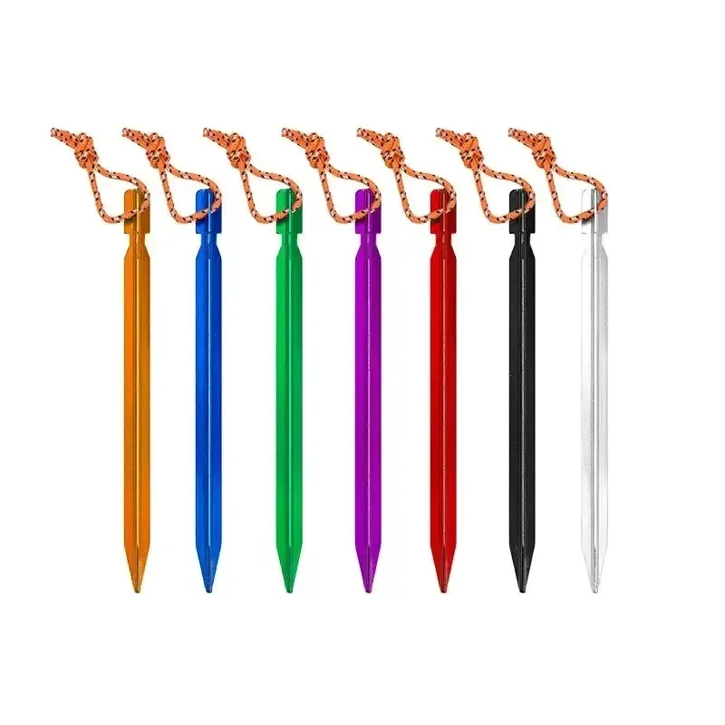 Clavijas ultraligeras de aluminio para acampar