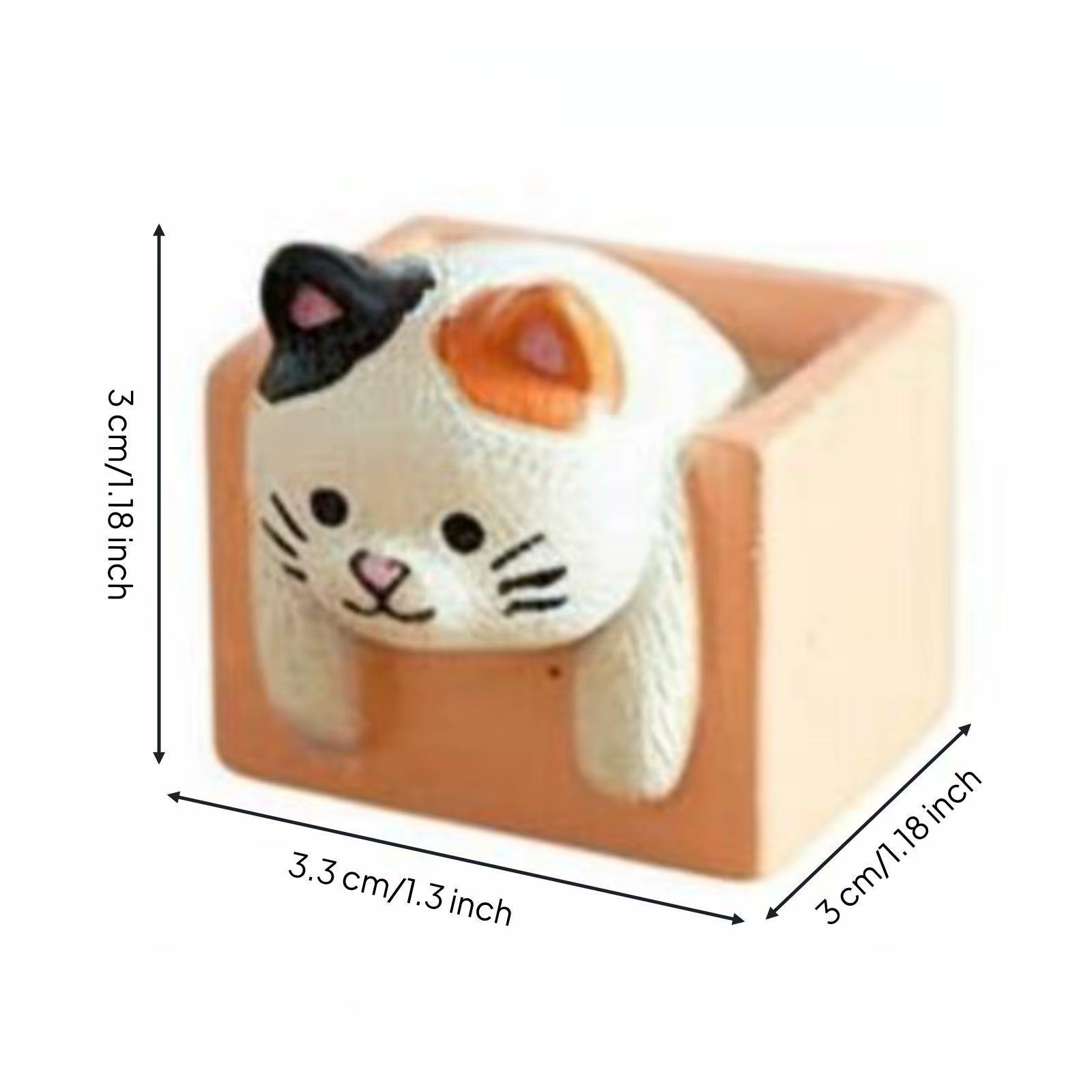 Figura decorativa de gato en resina para estantería y mesa - imagen 2