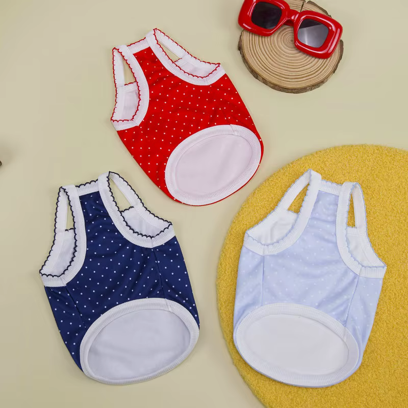 Chaleco de verano para perros y gatos pequeños – Estampado de oso - imagen 2