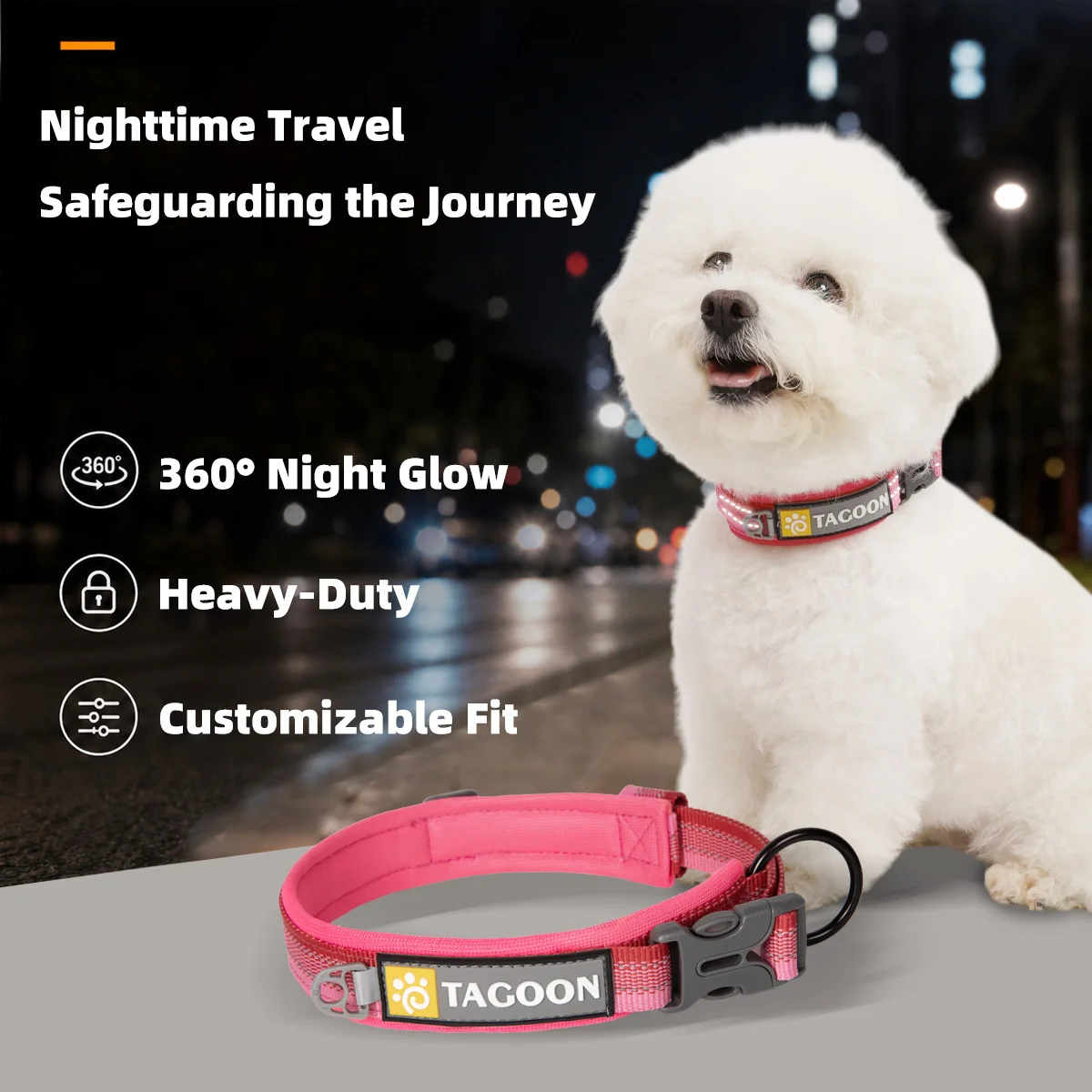 Collar personalizado para perro: Pitbull, Pug y razas pequeñas - imagen 4