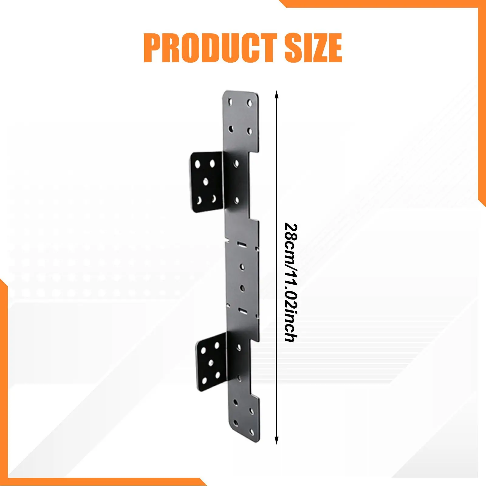 Conector negro para soporte de largueros