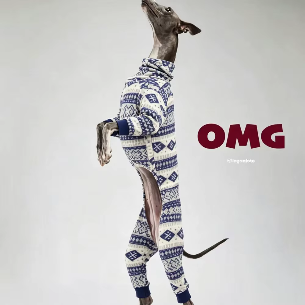 Abrigo forro polar bohemio para perros medianos: galgos y whippets - imagen 5
