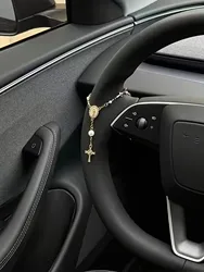 Llavero colgante con cuentas para volante y coche