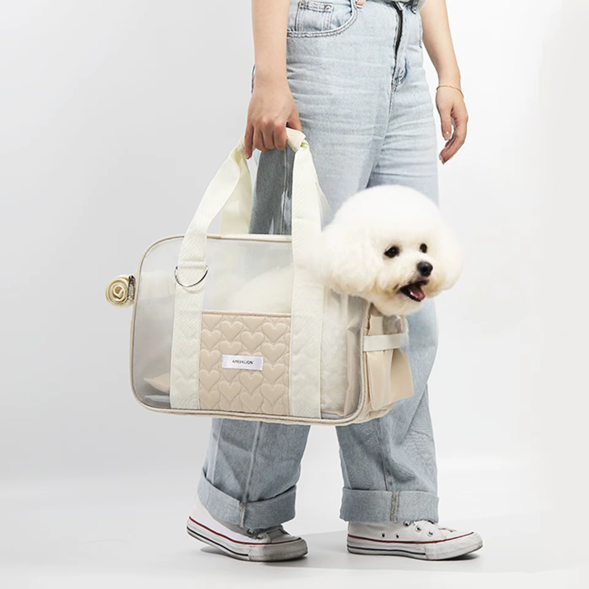 Transportín bandolera transpirable para gatos y perros pequeños - imagen 5