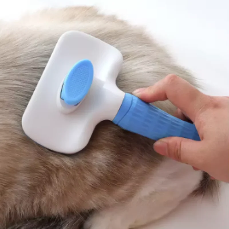 Cepillo masaje anticaída para pelo de perros y gatos, peine baño