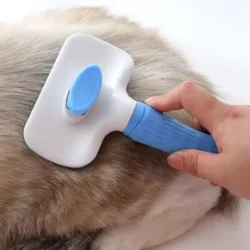 Cepillo masaje anticaída para pelo de perros y gatos, peine baño