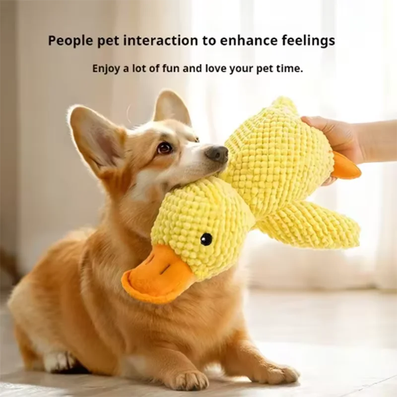 Juguete de Peluche Pato para Perros – Resistente a Mordidas - imagen 2