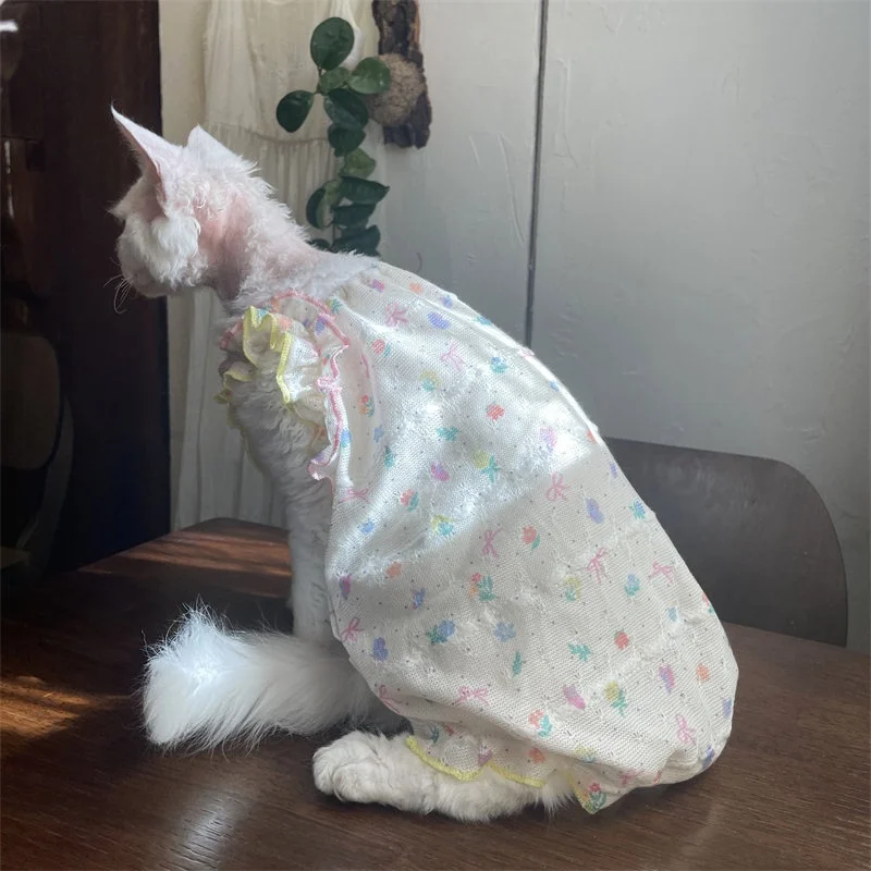 Vestido veraniego transpirable para gatos Sphynx - imagen 2