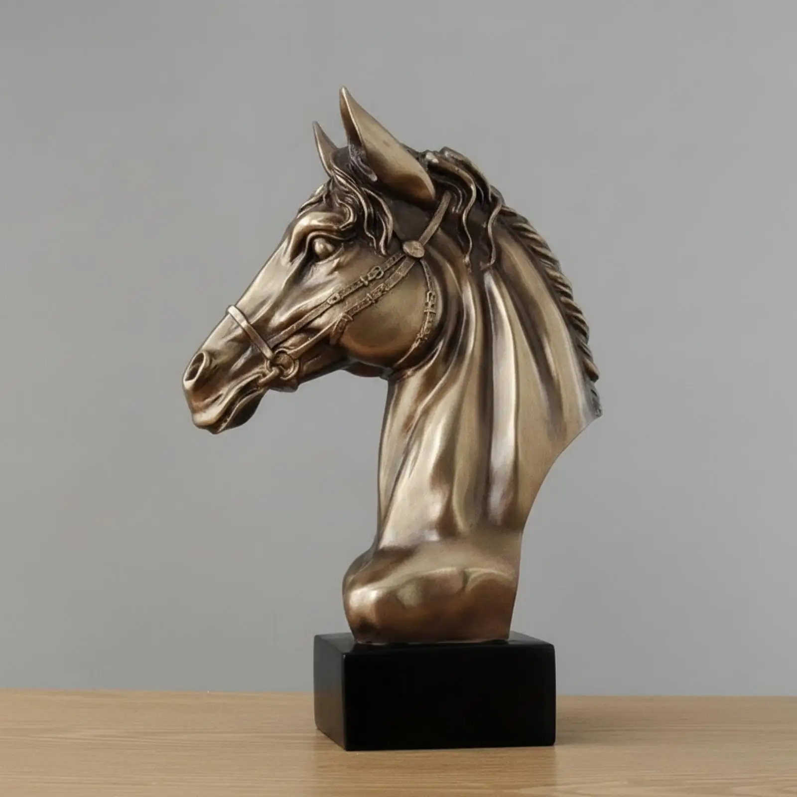 Estatua de Caballo en Bronce Fundido en Frío – Adorno Decorativo para Hogar - imagen 3