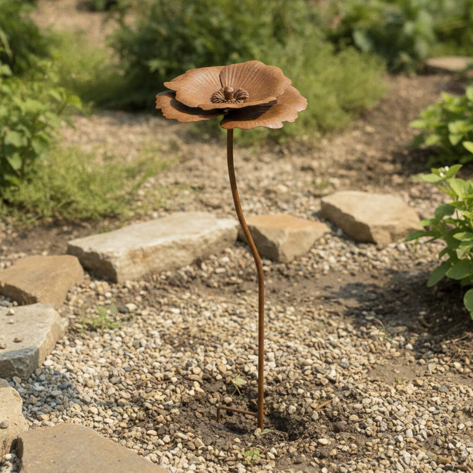 Estaca Decorativa con Flores para Jardín – Hierro Resistente - imagen 3