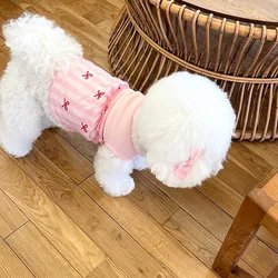 Ropa refrescante para perro: vestido con lazo, Chihuahua y Bichón
