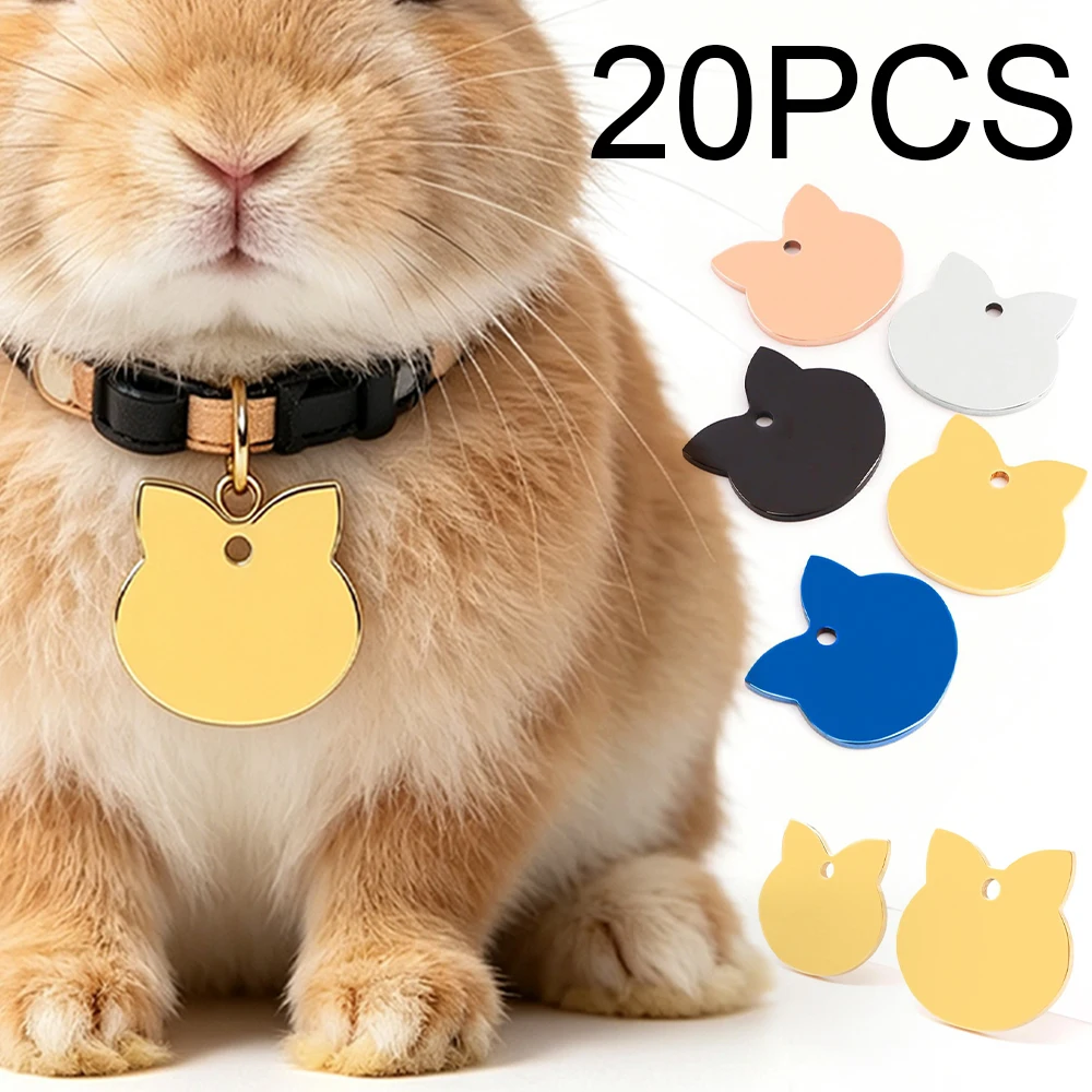 Colgante de acero inoxidable conejito para gatos y perros - imagen 5