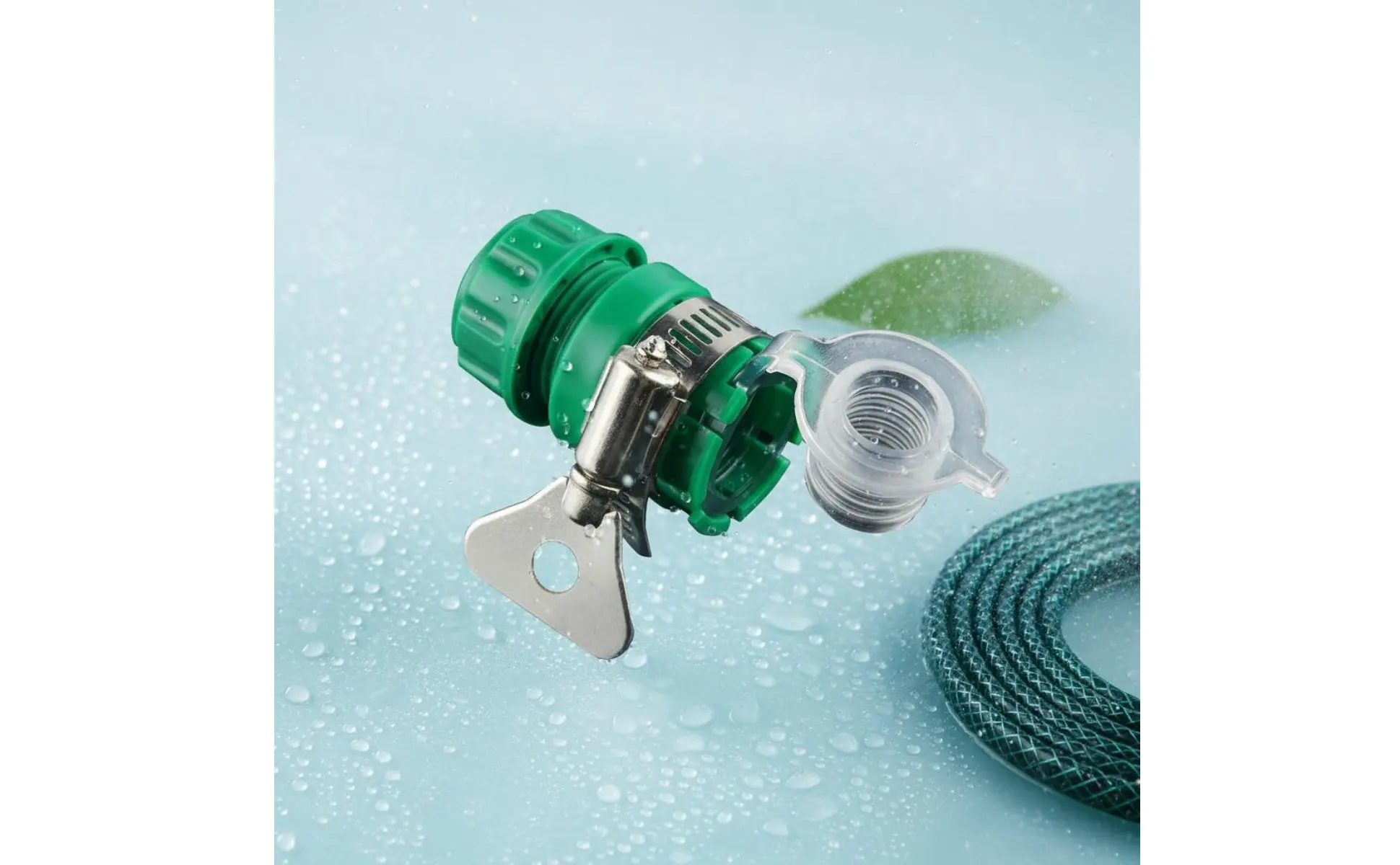 Conector de grifo universal visto de frente