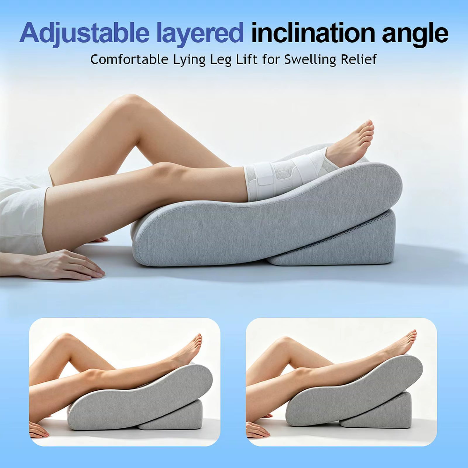 Almohada elevadora para piernas y tobillos, lavable y transpirable - imagen 3