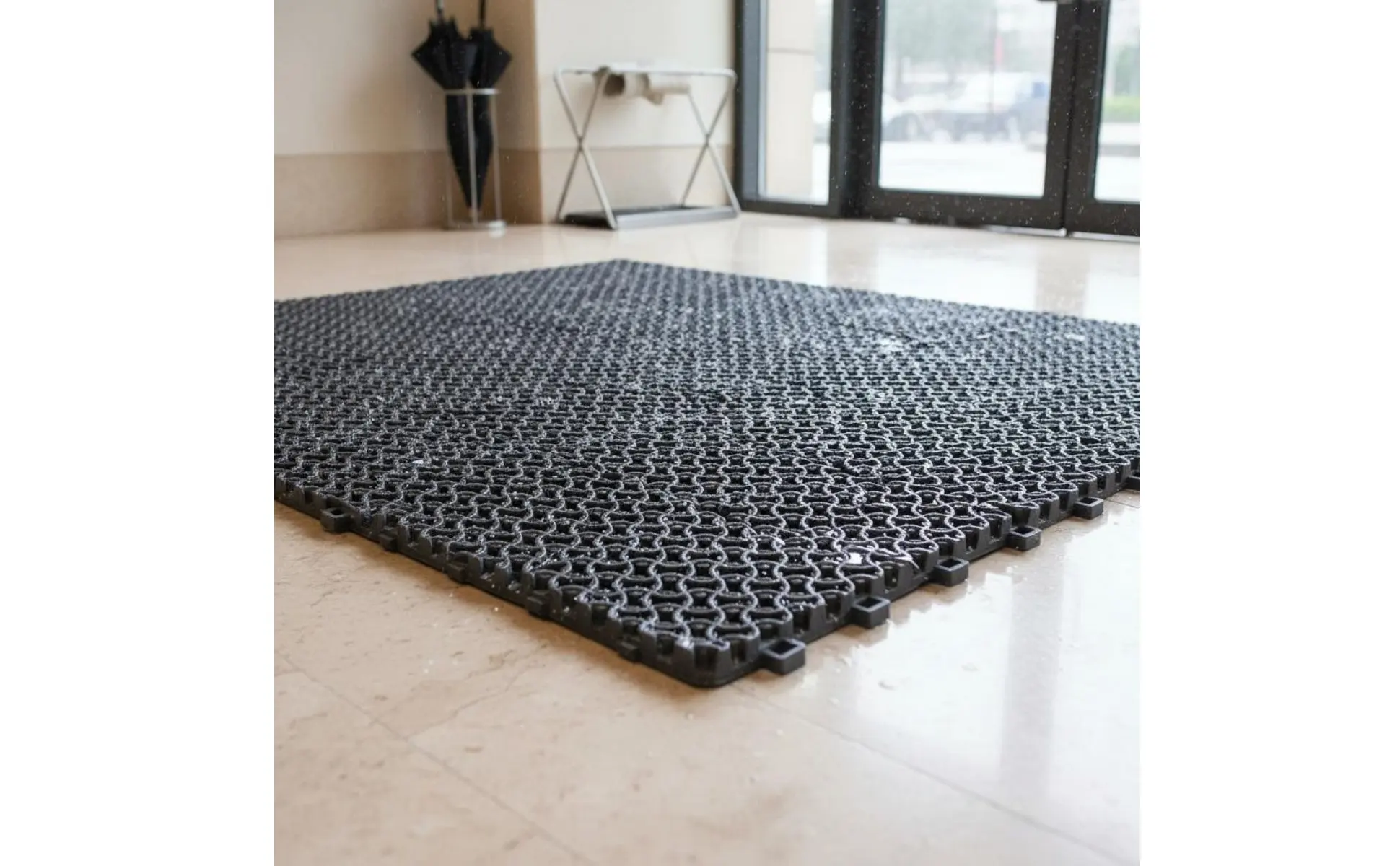 Alfombra de entrada modular PVC impermeable para negocios