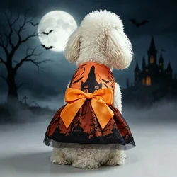Disfraz Halloween tutú castillo para perros pequeños medianos y gatos