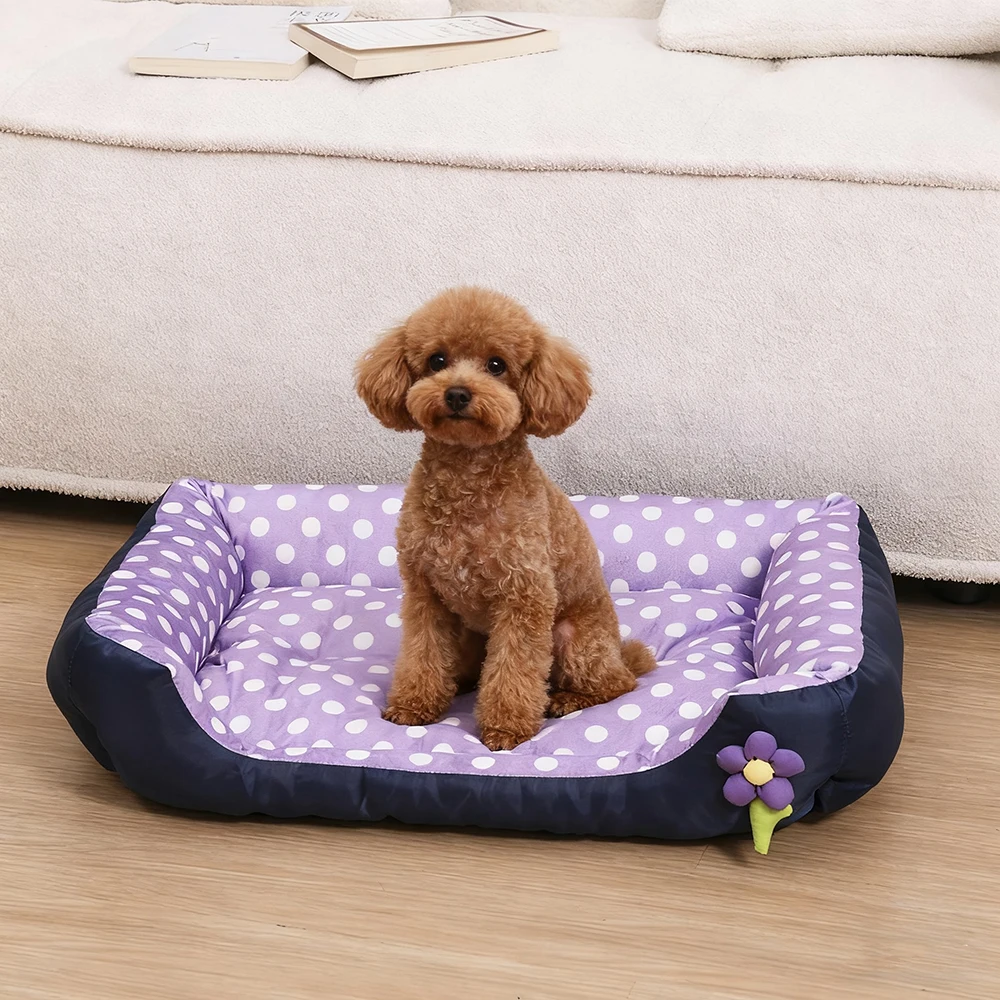 Cama de mascotas en decoración de hogar