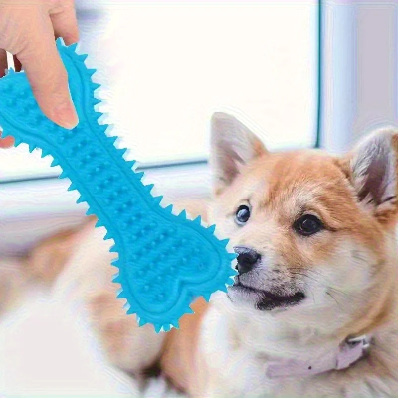 Juguete masticable de goma en forma de hueso