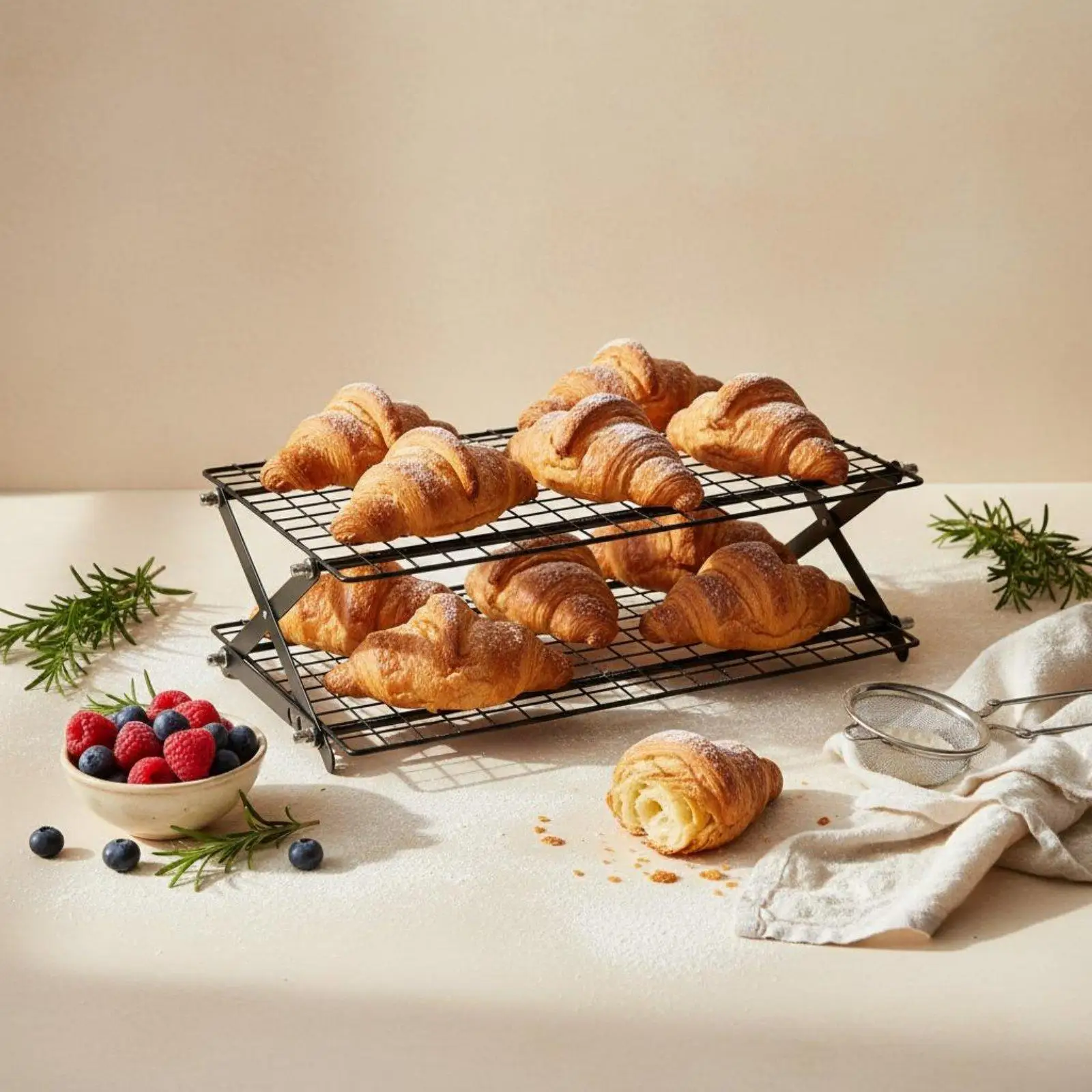 Rejilla de Enfriamiento Plegable para Pan y Pastelería – Bandeja Multinivel - imagen 3