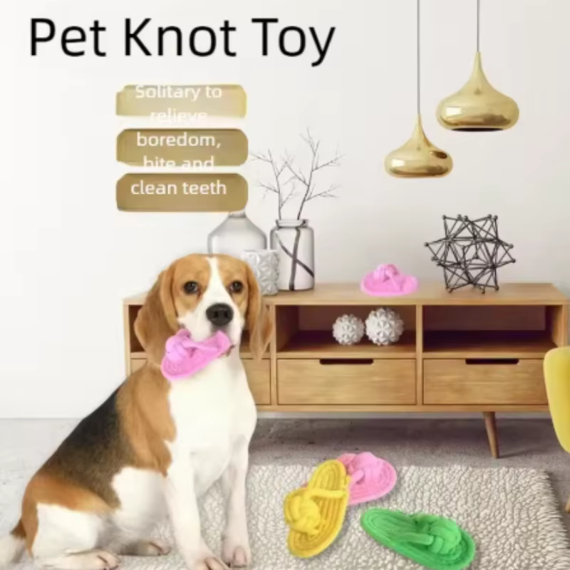 Mordedor dental de cuerda para perros – Juguete interactivo - imagen 3