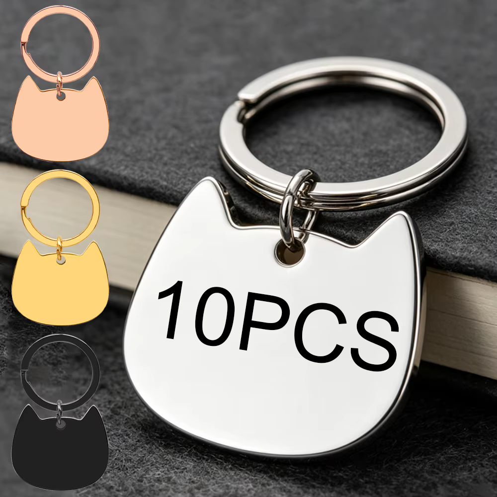 Etiqueta acero inoxidable para gatos con grabado personalizado en nombre - imagen 5