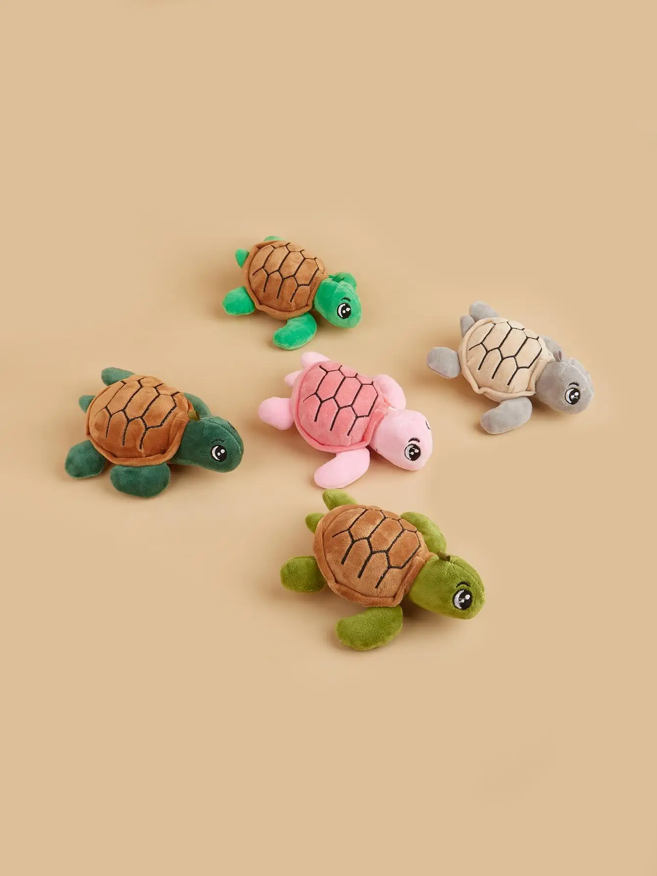 Juguete de peluche chirriante con forma de tortuga para perros