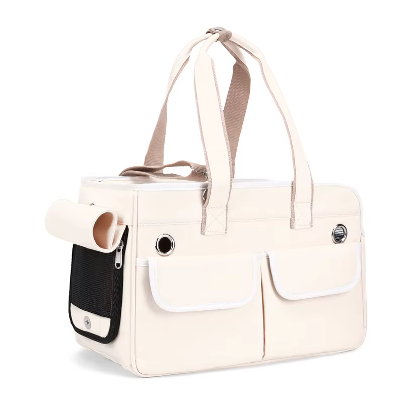 Bolsa bandolera transpirable plegable para gatos y perros pequeños - imagen 2